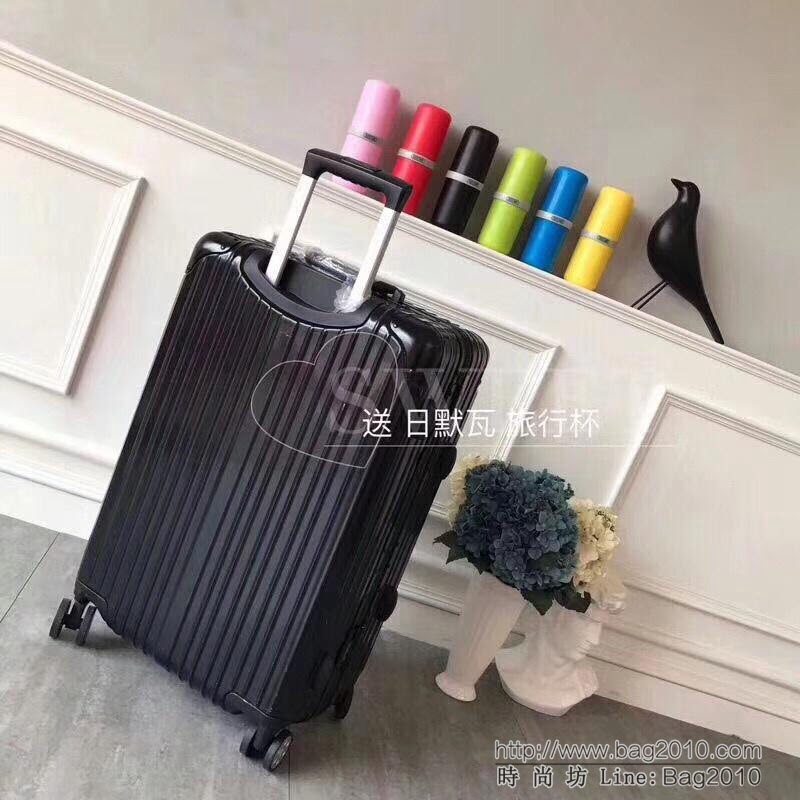 RIMOWA日默瓦 經典款拉杆箱 pc配鋁鎂合金邊框 代工廠生產 靜音萬向輪 無極拉杆拉箱  xbt1079